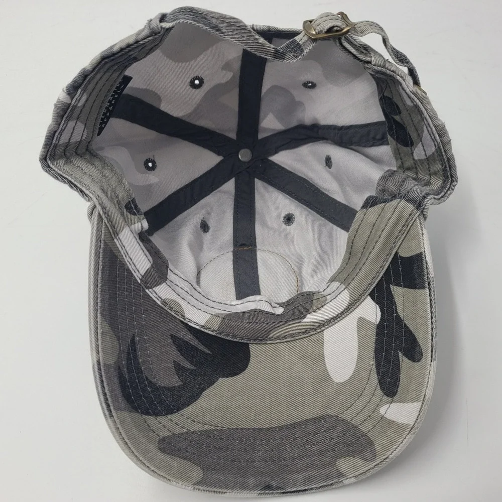 Vintage A Man Part Movie Promo Hat Adjustable Camo 2003 Thriller Action Gray Men